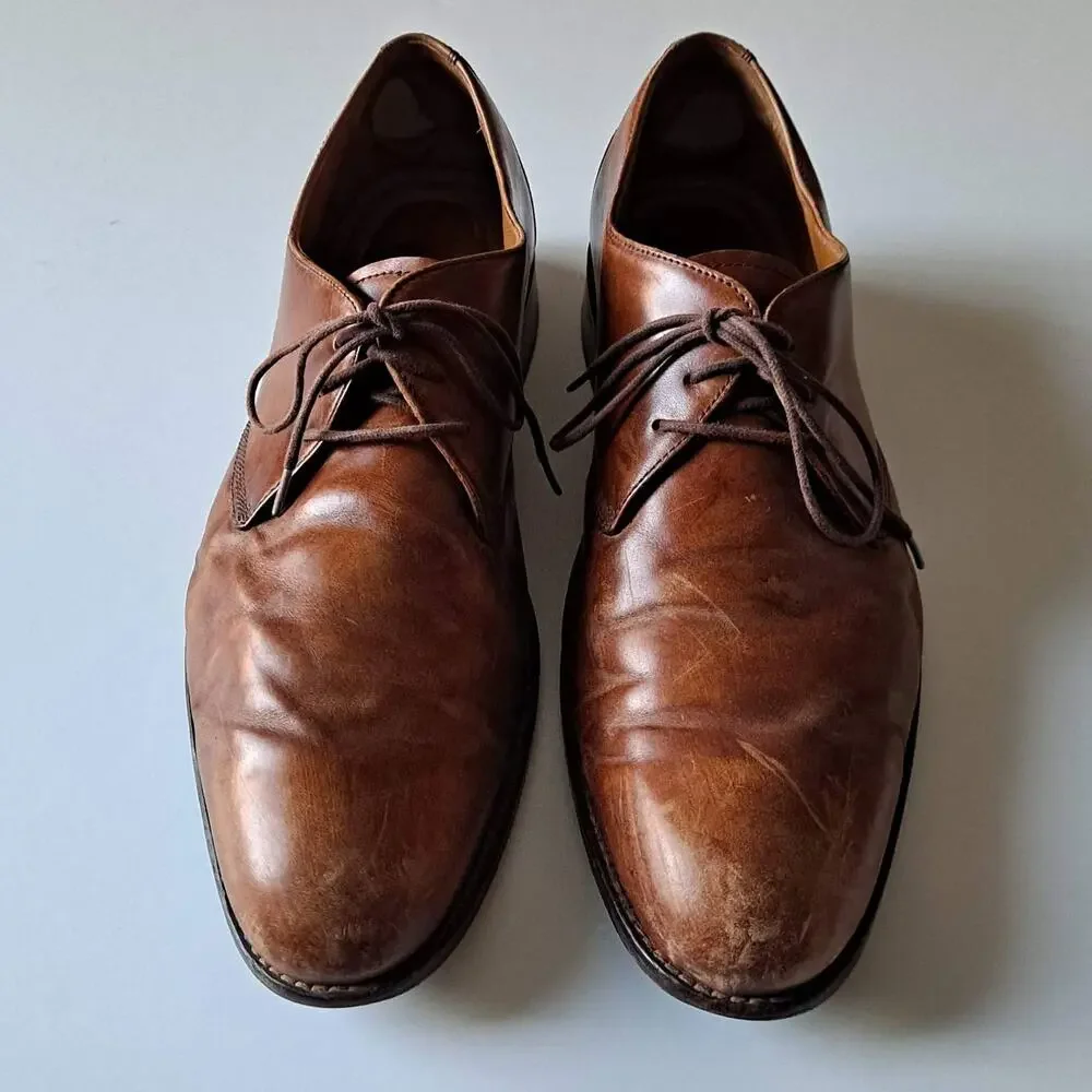 Johnston & Murphy Brown Leather LaceUp Shoes Mens Size 11M